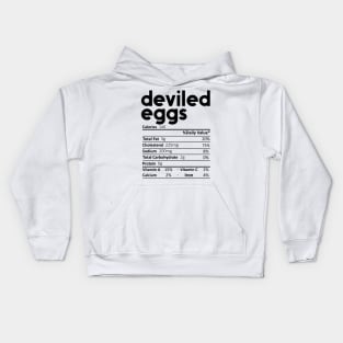 Deviled Eggs Nutrition Facts Gift Funny Thanksgiving Costume Kids Hoodie